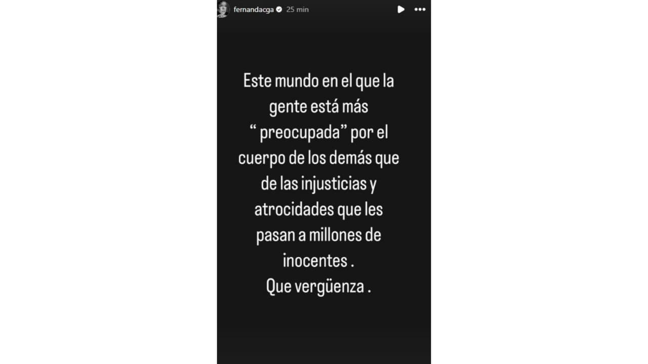 Mensaje de Fernanda Castillo.