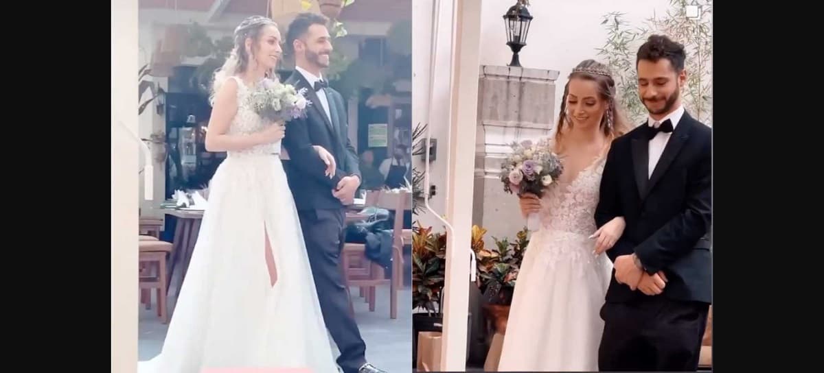 Yosseline Hoffman, nombre real de la influencer, llegó al altar del brazo de su hermano Rayito, quien también es creador digital.
