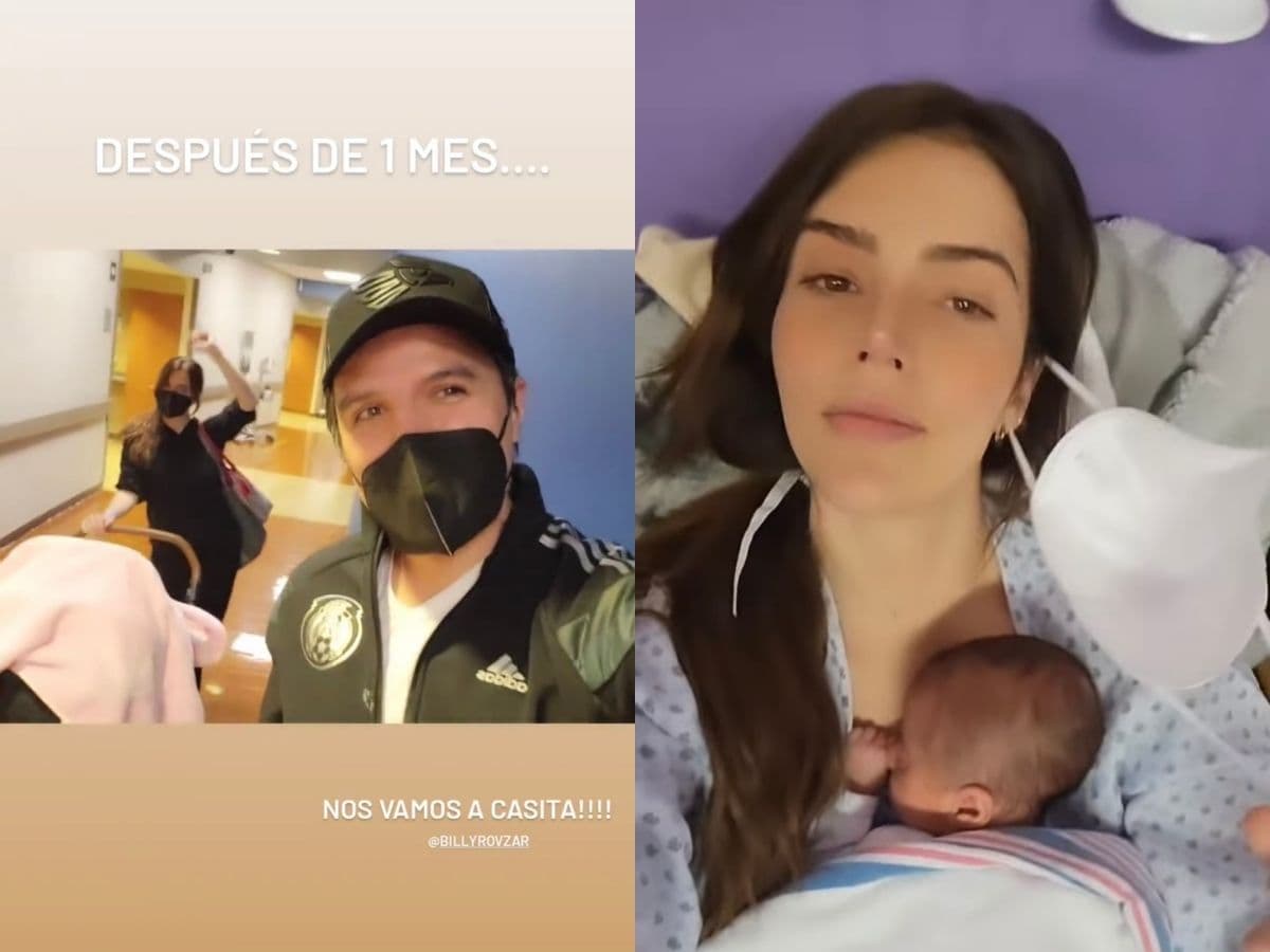 Mellizos de Claudia Álvarez son dados de alta.