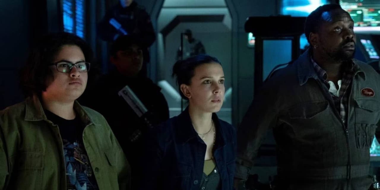 Millie Bobby Brown en la película 'Godzilla VS Kong' de 2021.