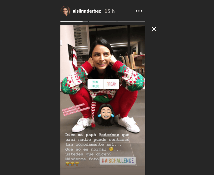 Aislinn Derbez lanza reto viral en Instagram