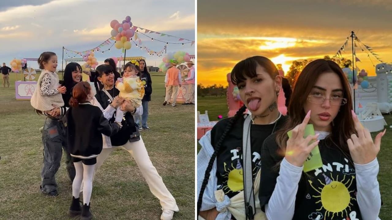 Invitadas fiesta de Inti, hija de Cazzu y Nodal.