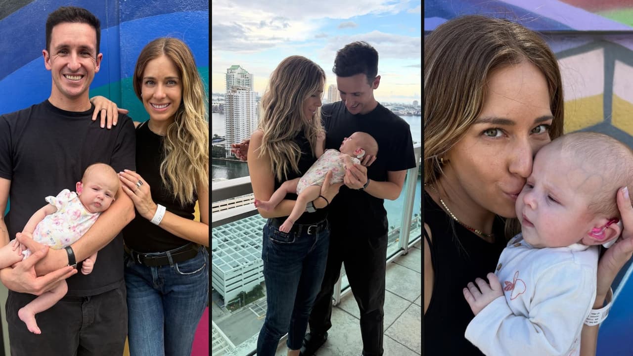 Carmen Aub y su esposo, el cineasta Iván Sikic, le dieron la bienvenida a su hija Lu en julio de 2025