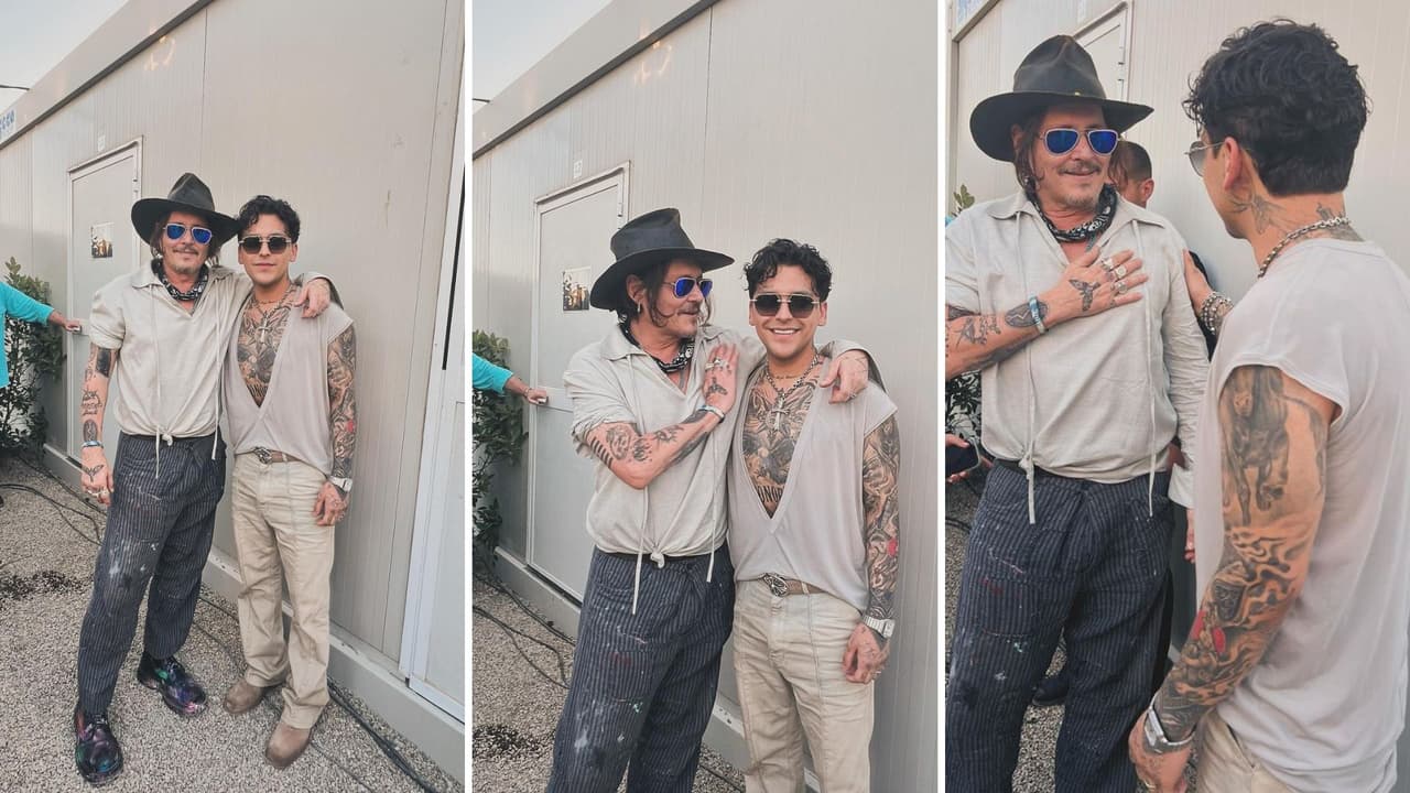 Nodal y Johnny Depp.