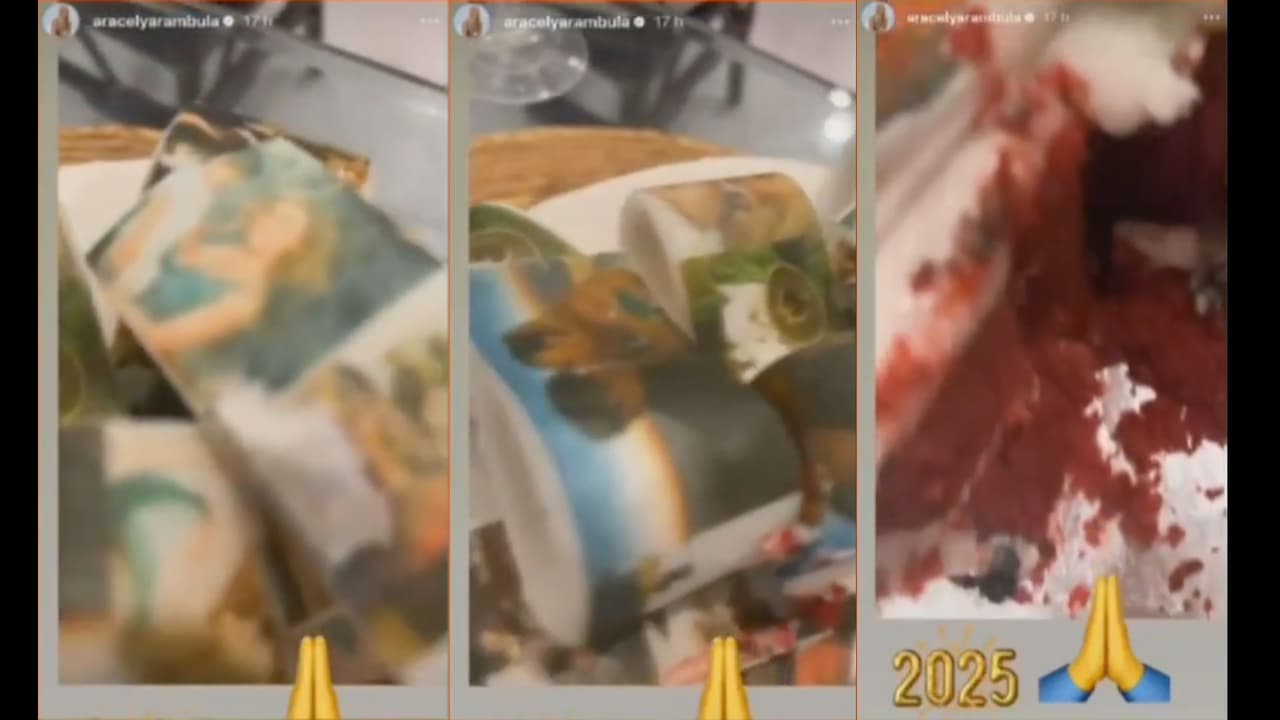 Aracely Arámbula presume el pastel de cumpleaños de su hijo Miguel