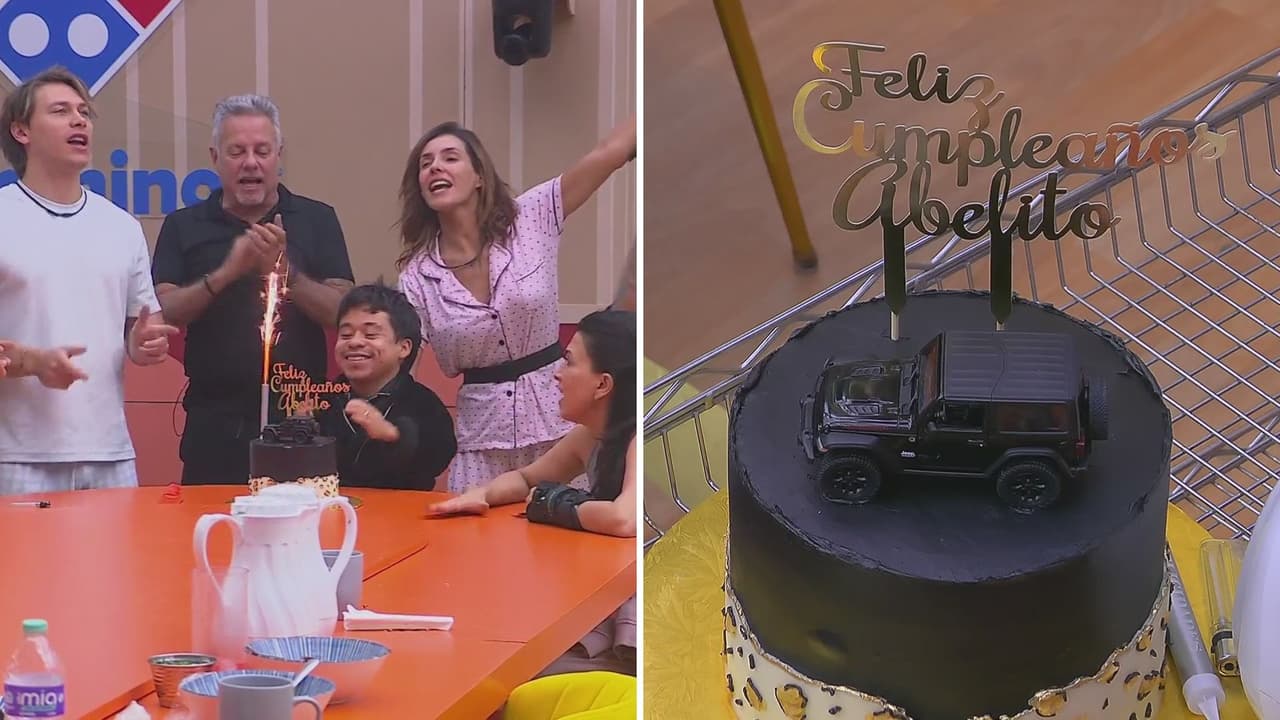 Abelito recibe sorpresa de cumpleaños.