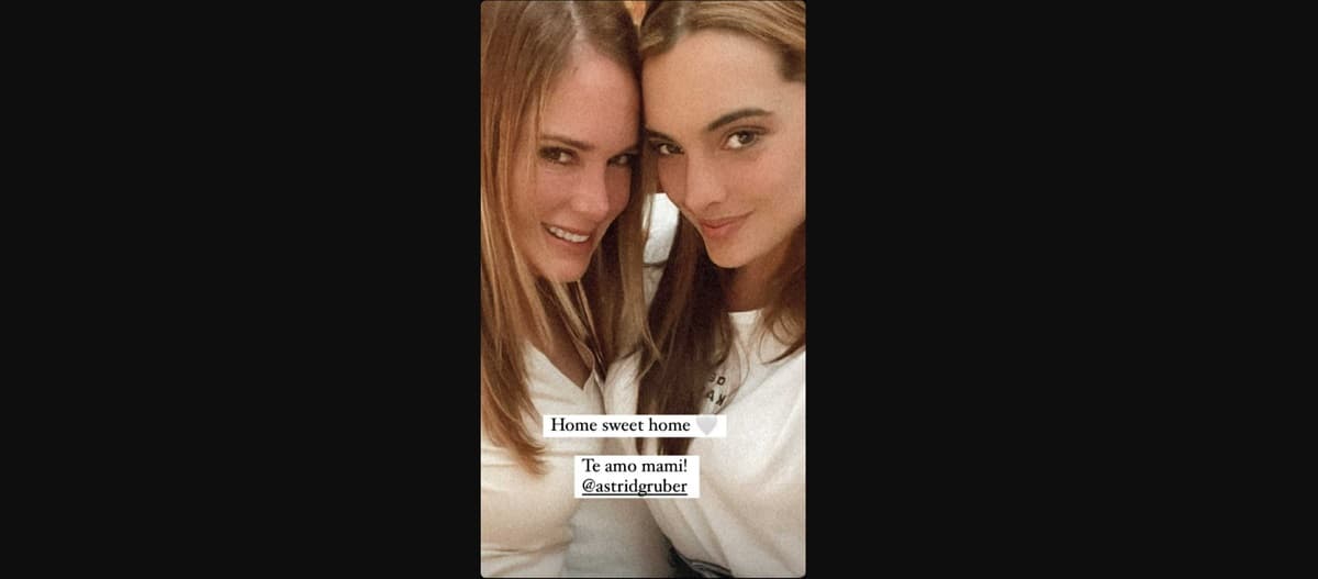 La actriz, quien dará vida a Gloria Trevi, presumió a su mamá, la actriz Astrid Gruber