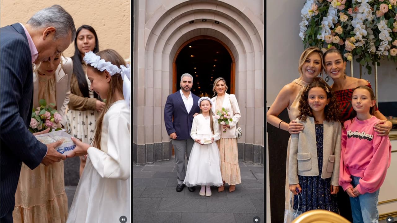 Lidia Ávila asiste a la Primera Comunión de la hija de Mariana Ochoa