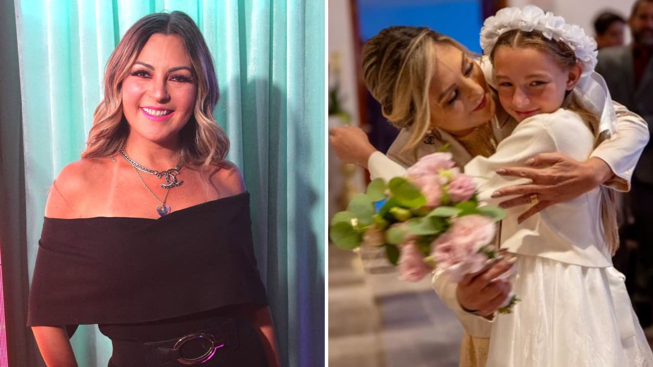 Mariana Ochoa celebra la Primera Comunión de su hija. ¿Asistió algún integrante de OV7?
