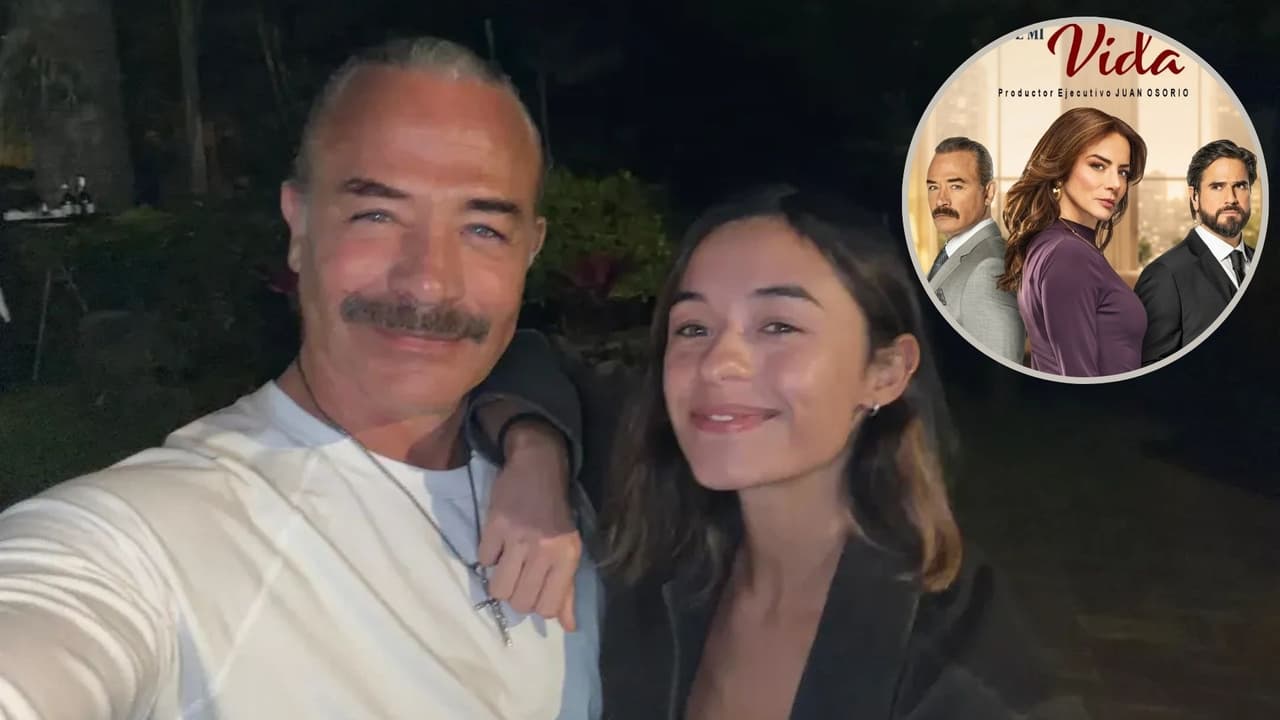 Sergio Sendel presume foto junto a su hija durante las grabaciones de ‘Guardián de mi vida’