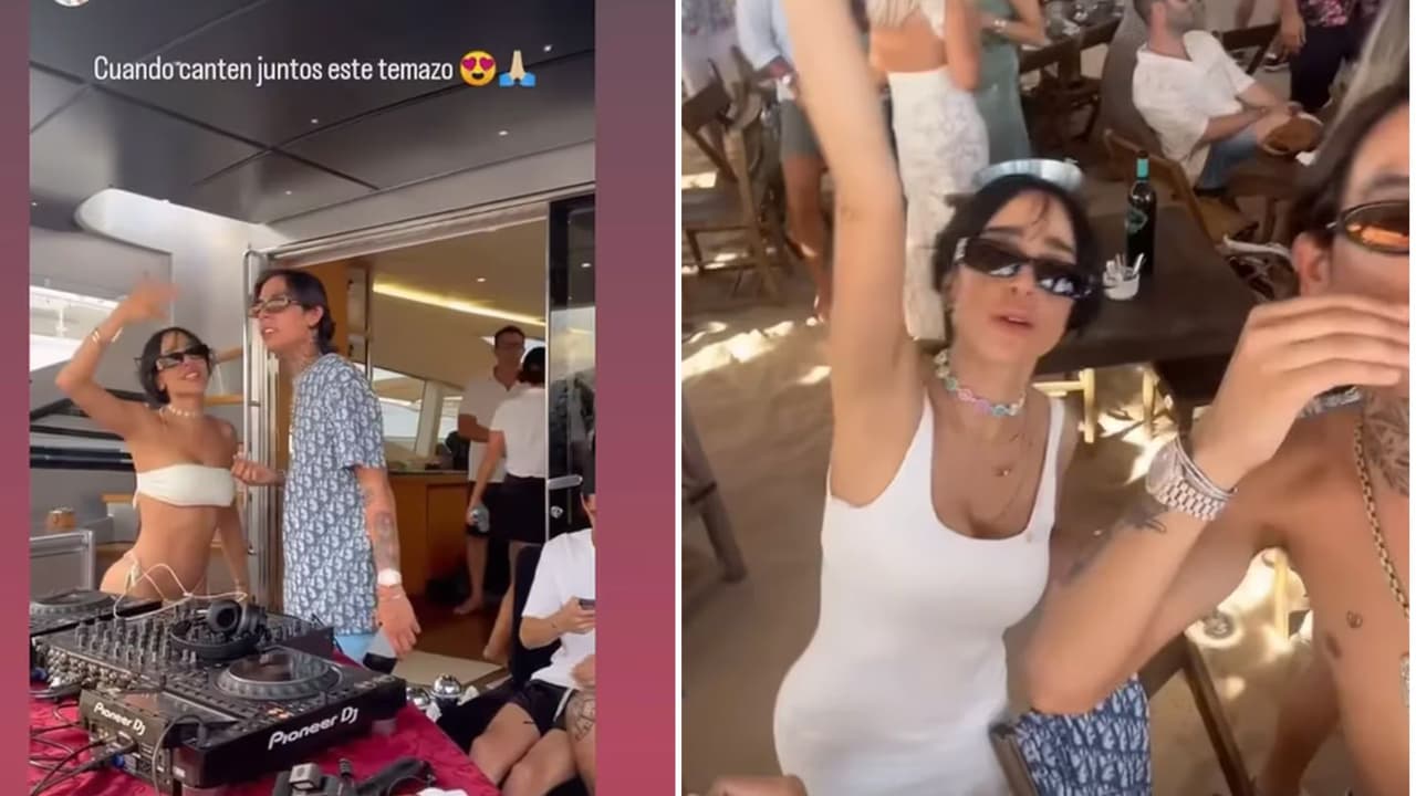 Captan a Manelyk, exestrella de Acapulco Shore, de fiesta con Natanael Cano
