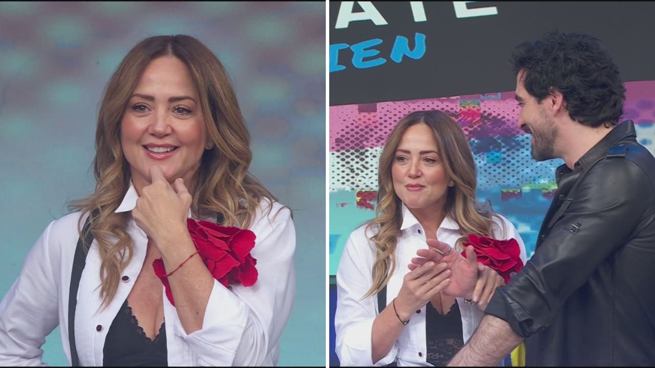 Andrea Legarreta hace divertido reclamo a su novio Luis Carlos Origel en pleno programa Hoy