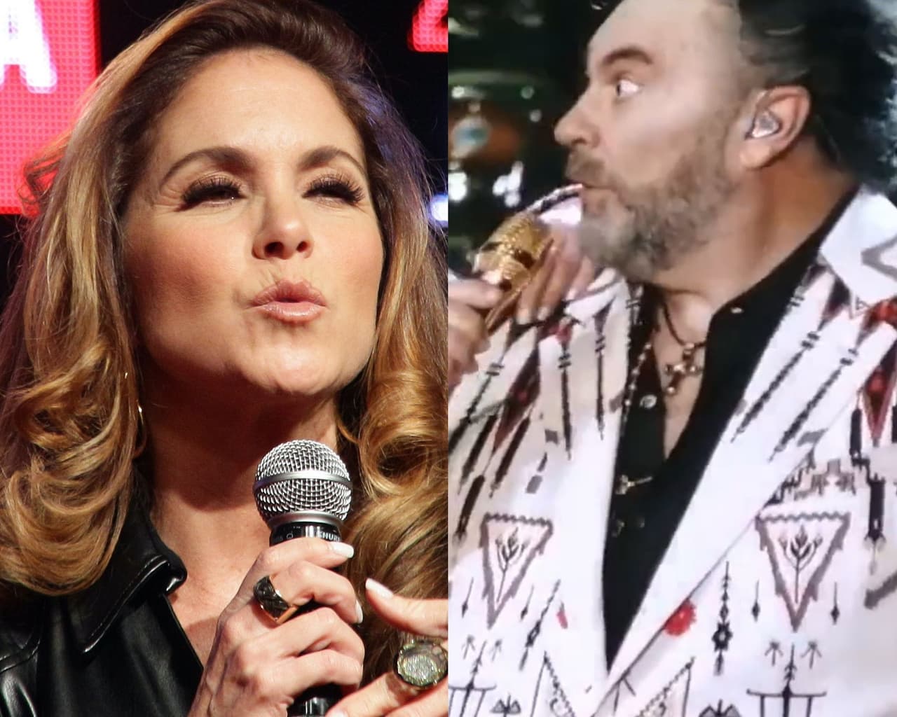 Los gestos del cantante ante el acercamiento de su ex causaron revuelo.