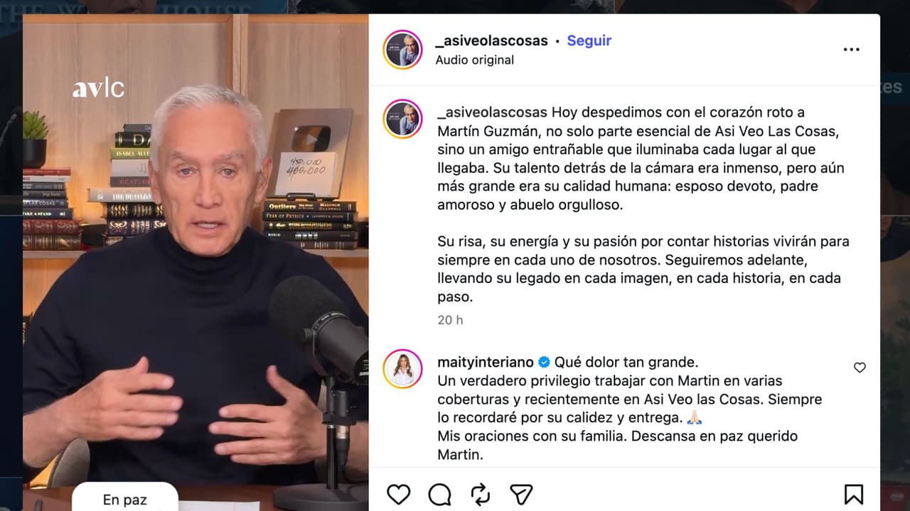 Jorge Ramos revela las causas del fallecimiento de Martín Guzmán.
