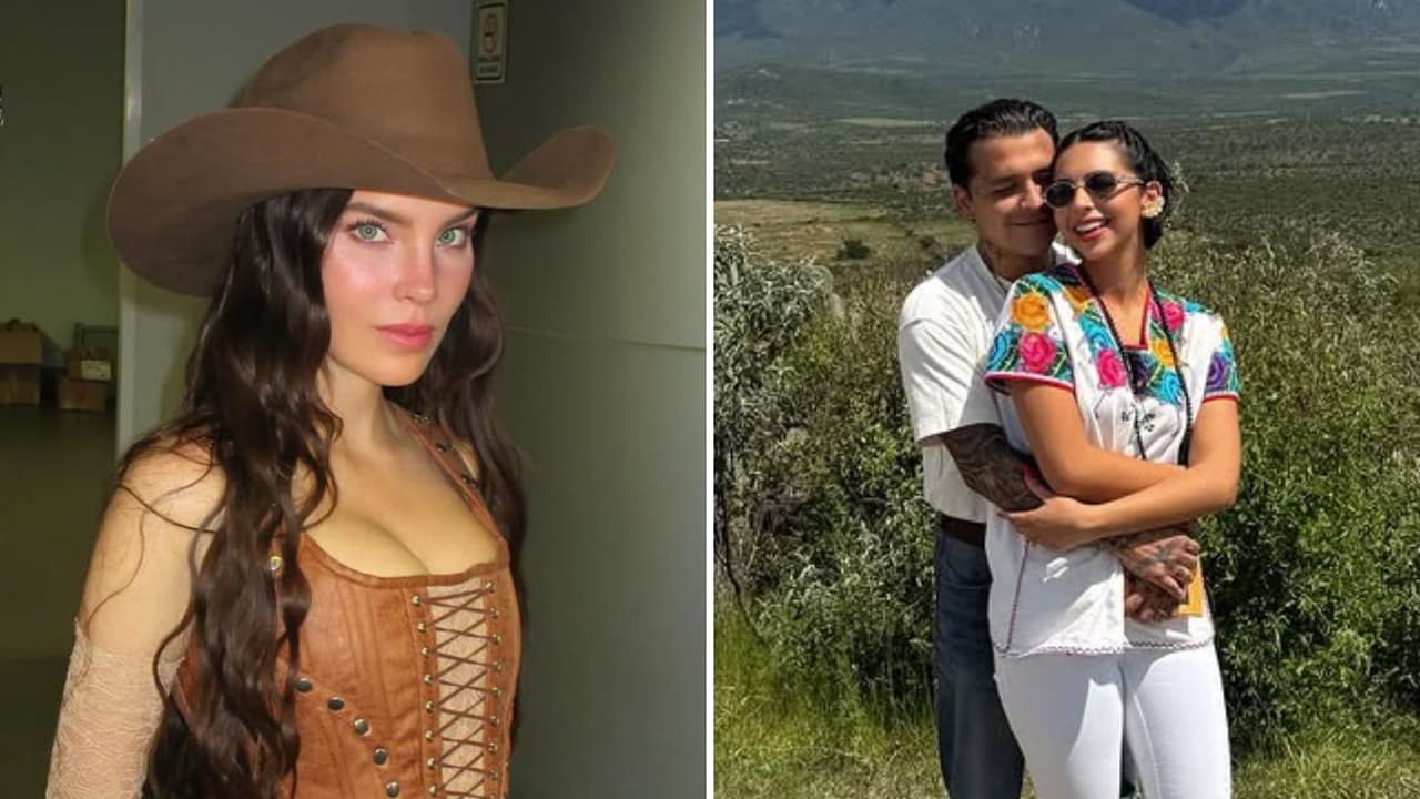 Captan a Belinda, Nodal y Ángela Aguilar en pleno partido México vs Ecuador y esto hicieron: "Nada es casualidad"