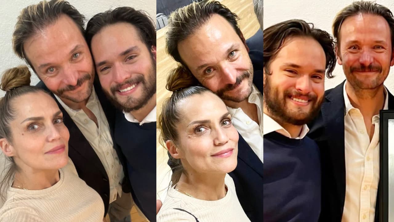 Los actores se reunieron para la graduación de su hijo Santiago