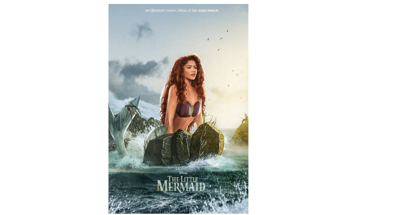 Zendaya como la Sirenita - Imágen creada con Inteligencia artificial