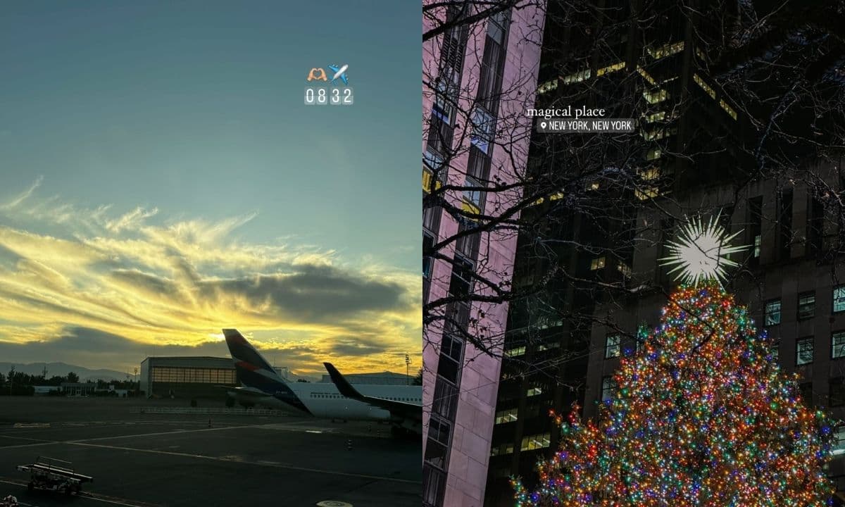 La actriz se limitó a presumir su estancia en Nueva York