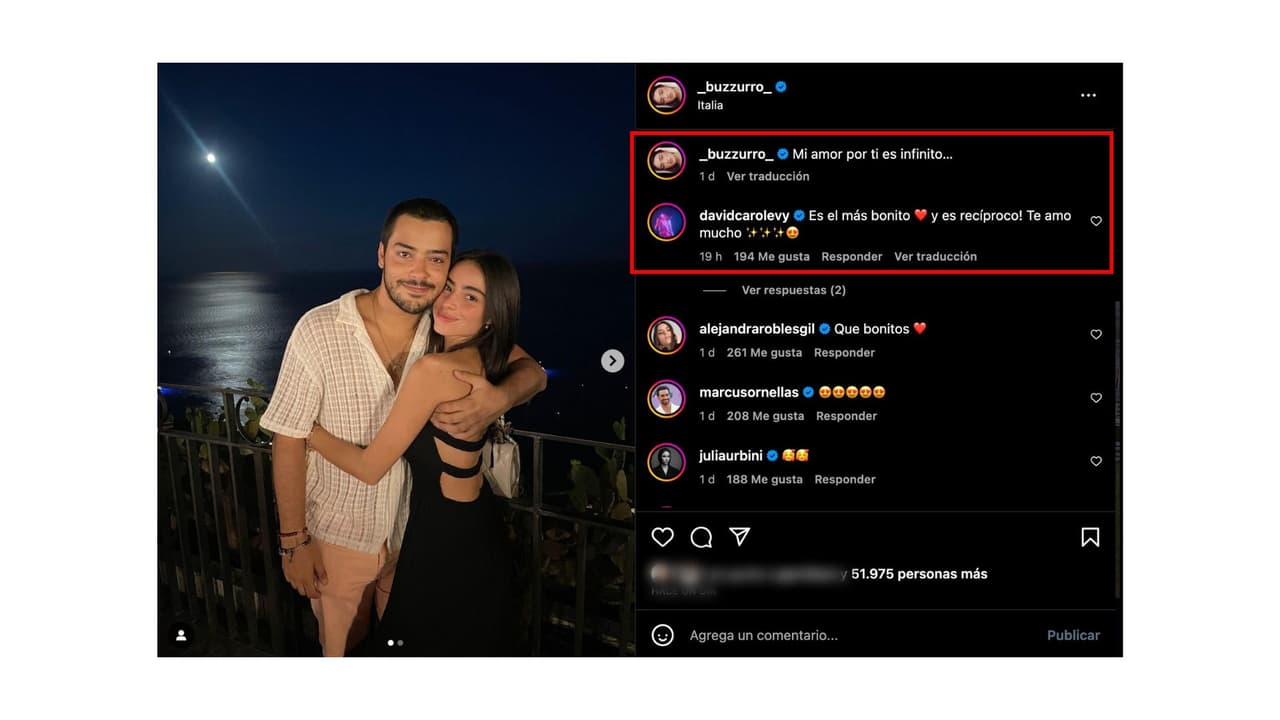 Valentina Buzzurro y David Caro Levy se enamoraron en la telenovela 'Eternamente Amándonos'.