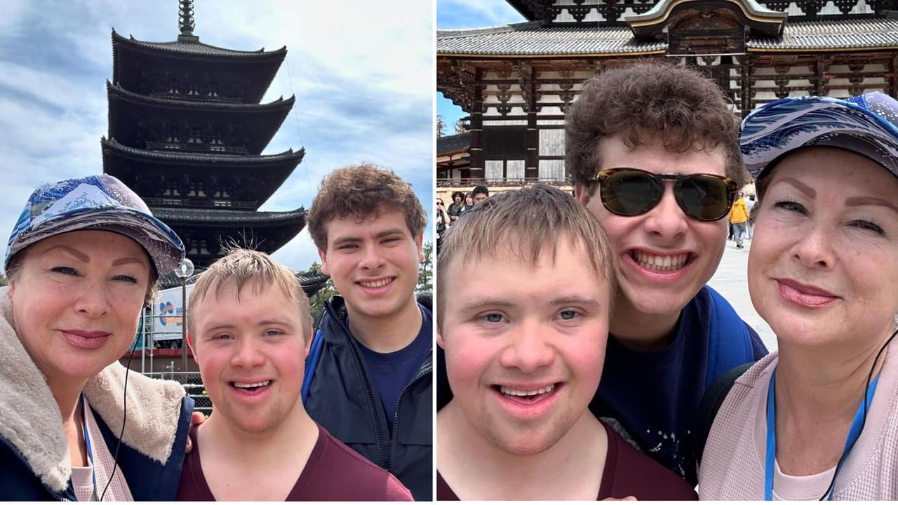 Leticia Calderón durante sus vacaciones con sus hijos