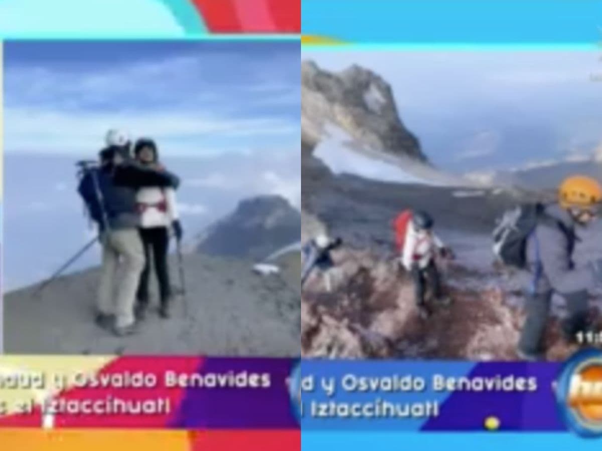 Michelle Renaud y Osvaldo Benavides escalaron juntos el Iztaccíhuatl.