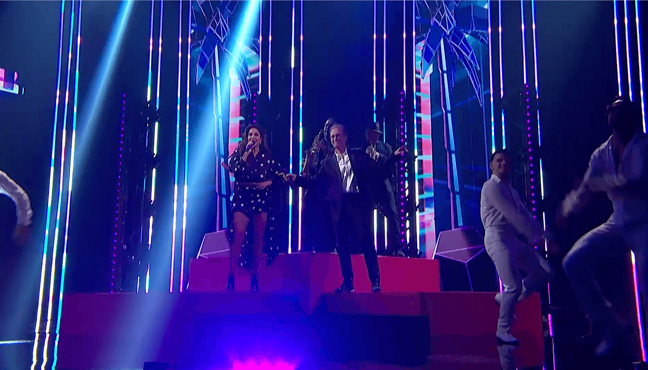 Lucero y Emmanuel en Juego de Voces.