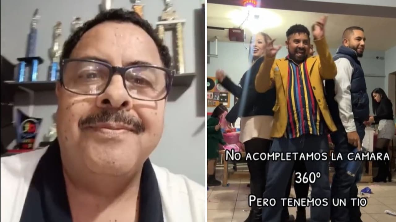 Le piden a su tío que tome un video 360 y él se graba por error: video causa risas en TikTok