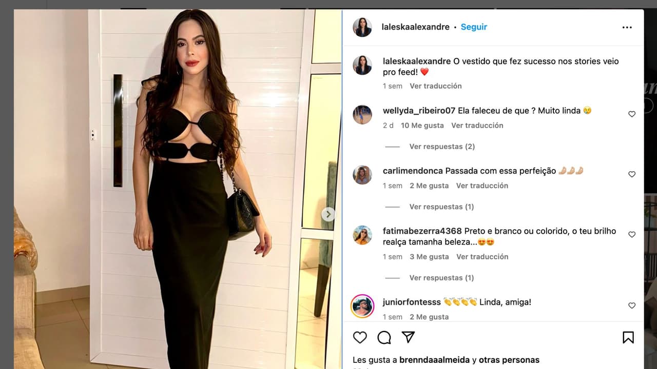 Muere la entrañable influencer Laleska Alexandre a los 28 años.