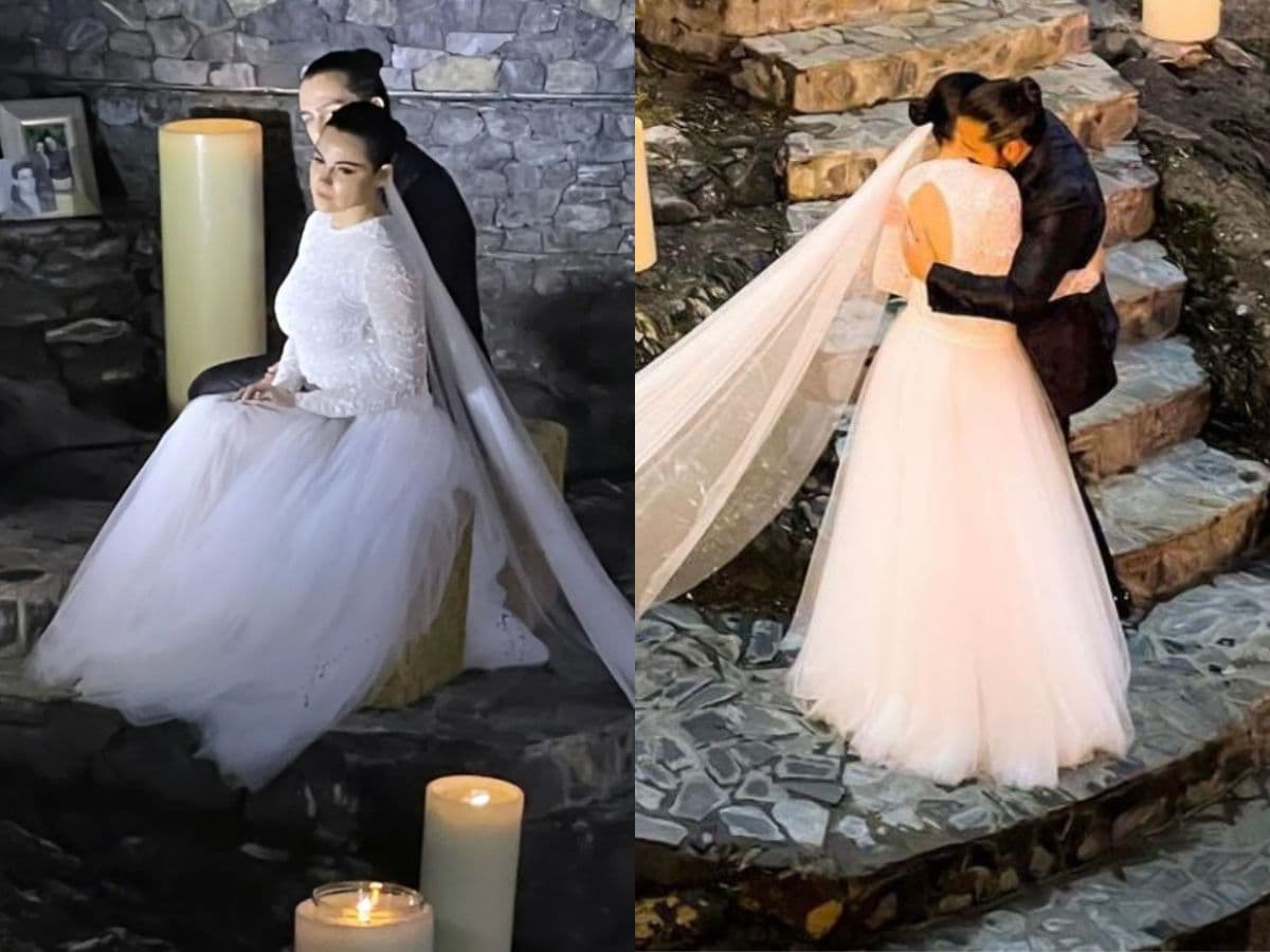 Maite Perroni: los impactantes vestidos de novia que lució en su boda