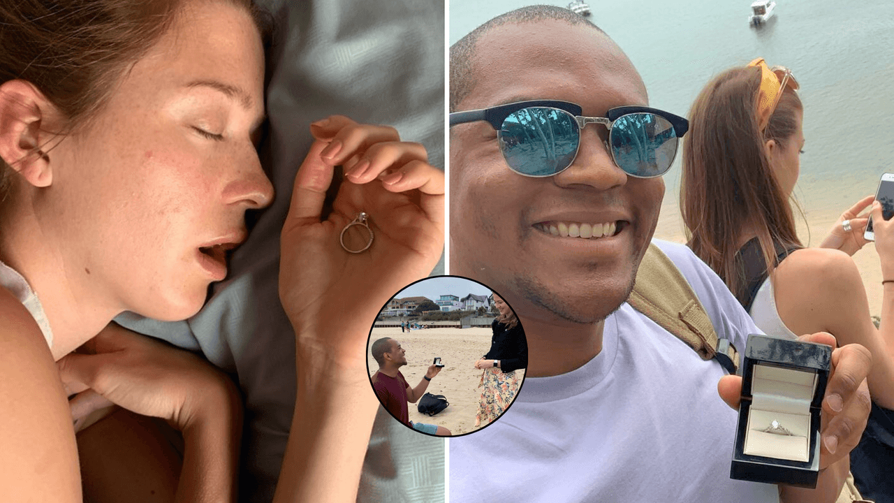 Le enseñó el anillo de compromiso a su novia varias veces y ella no se dio cuenta: la divertida historia