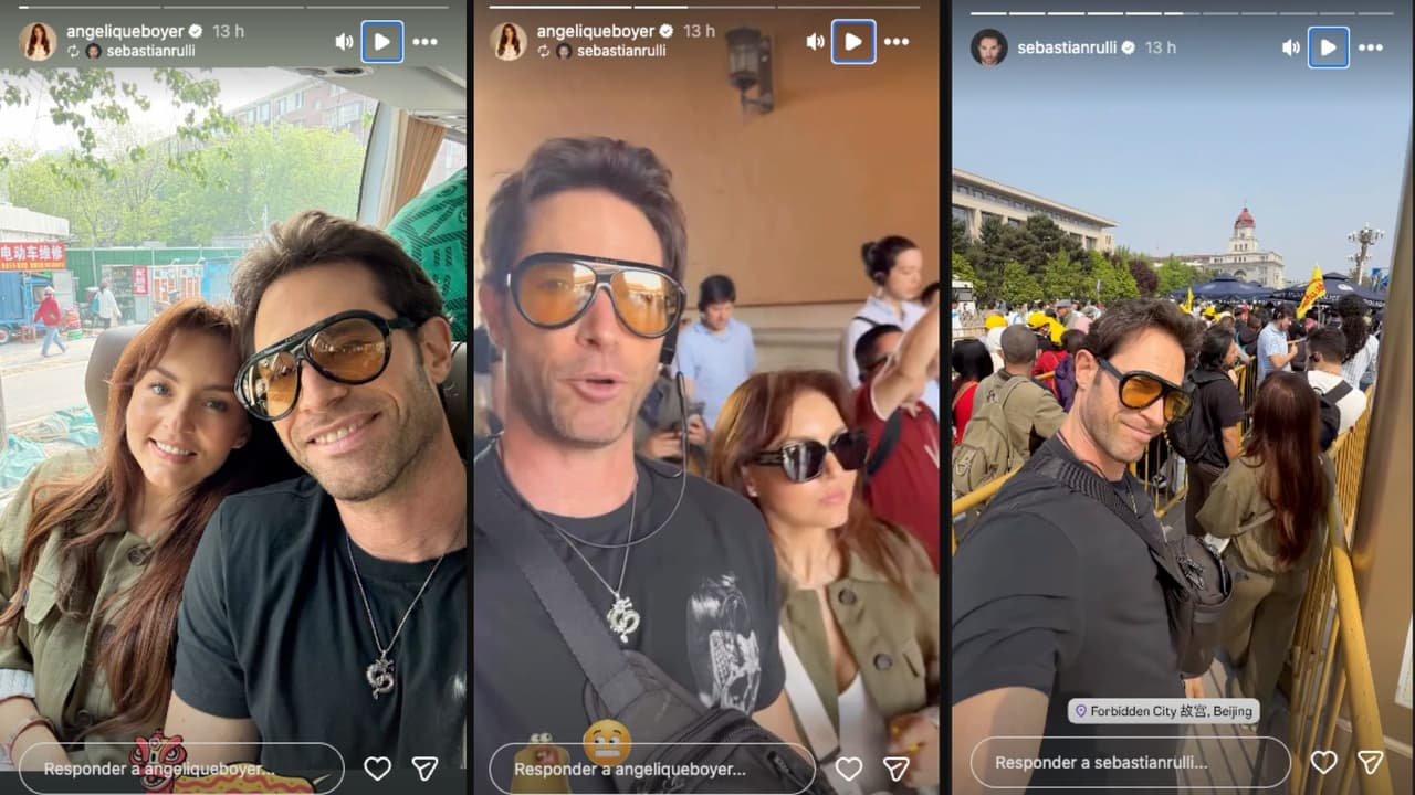 Angelique Boyer y Sebastián Rulli disfrutan de su viaje en China