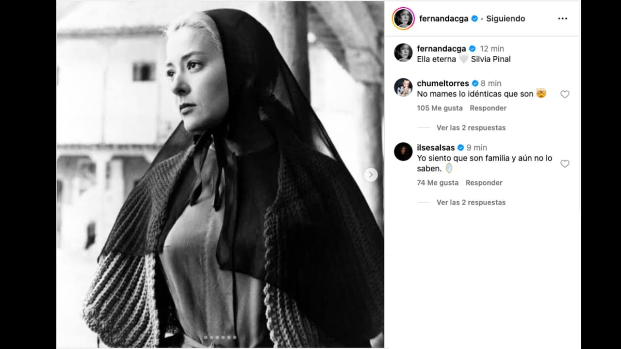 Fernanda Castillo se despide de Silvia Pinal en Instagram
