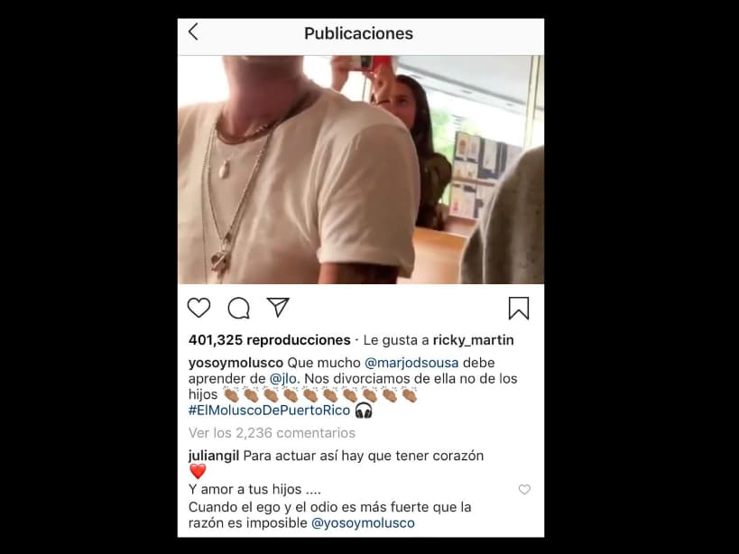 Julián Gil le mandó indirecta a la madre de su hijo.
