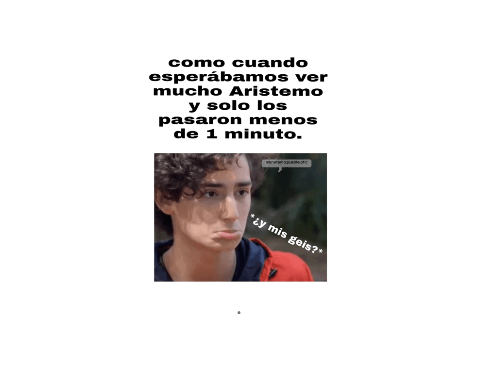 Cuando esperábamos verlos todo el capítulo y...