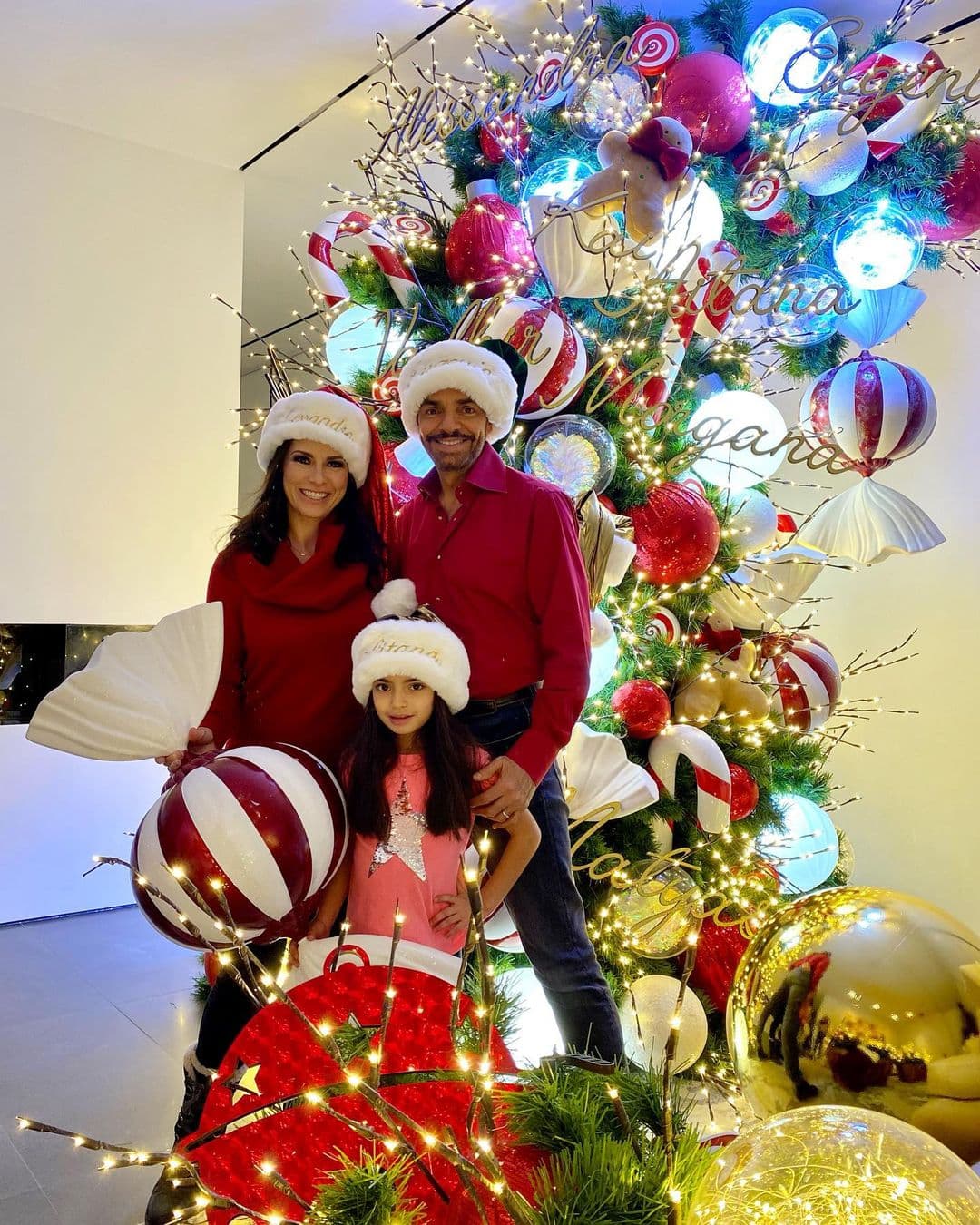 Eugenio Derbez sorprende con su decoración navideña: del colorido árbol al gigantesco oso del jardín
