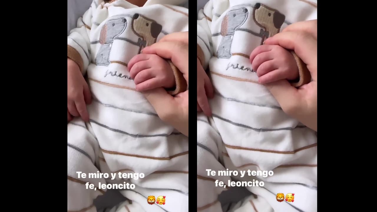 La conductora dejó ver al pequeño León, quien recibió miles de piropos