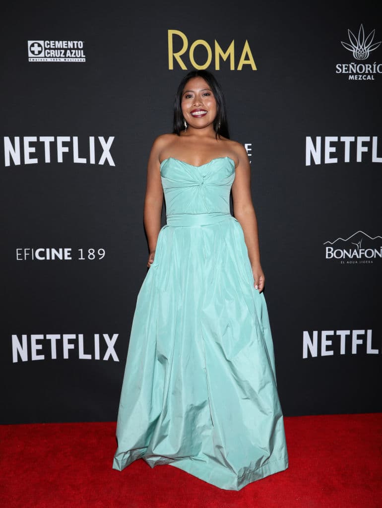 Yalitza Aparicio en la premiere de 'Roma' en la Ciudad de México