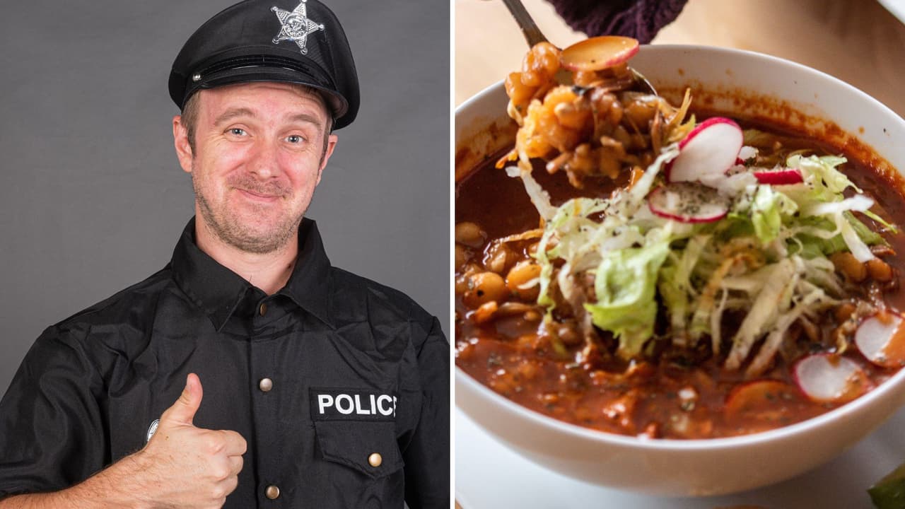 Vecino llama a la policía para detener fiesta mexicana y oficial se queda a comer pozole