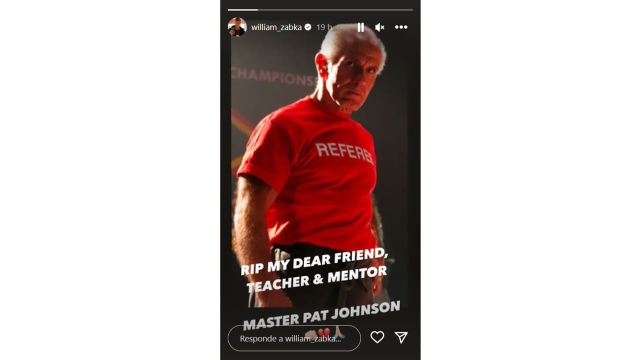 William Zabka se pronunció sobre el fallecimiento de Pat E. Johnson.