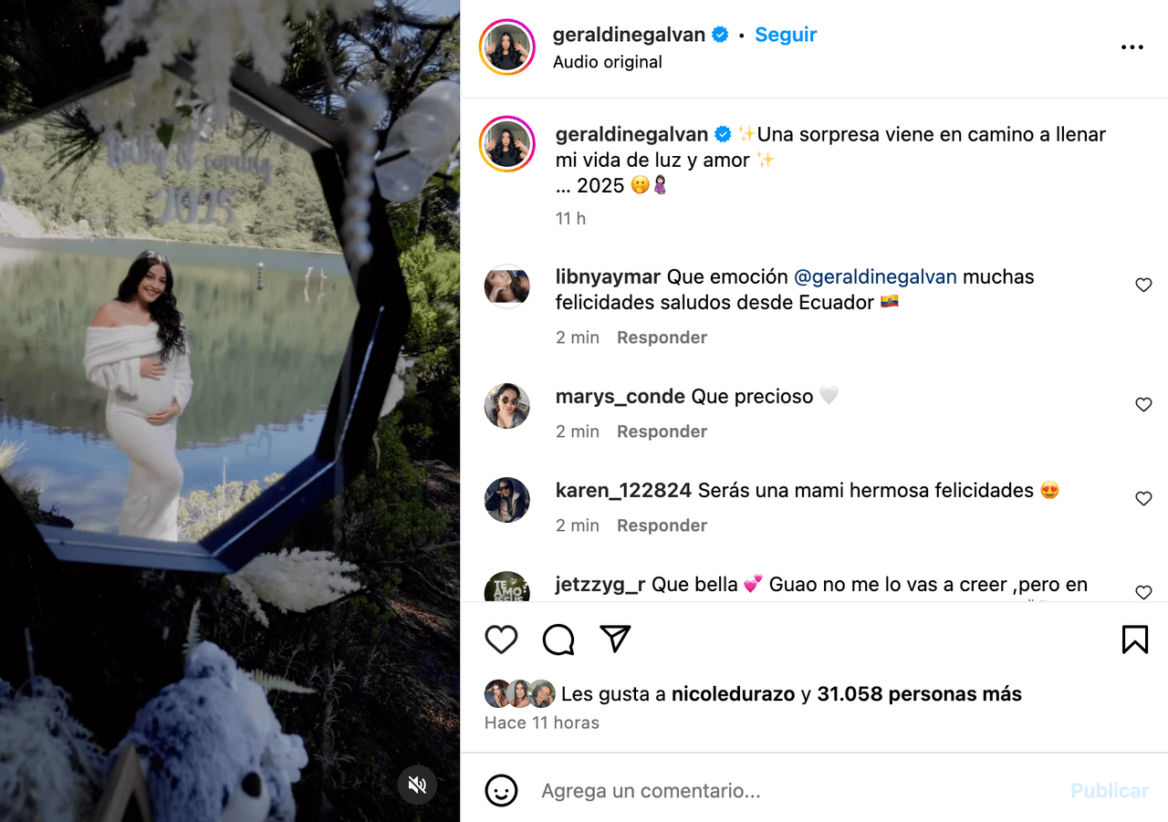 Actriz de Hijas de la luna anuncia embarazo