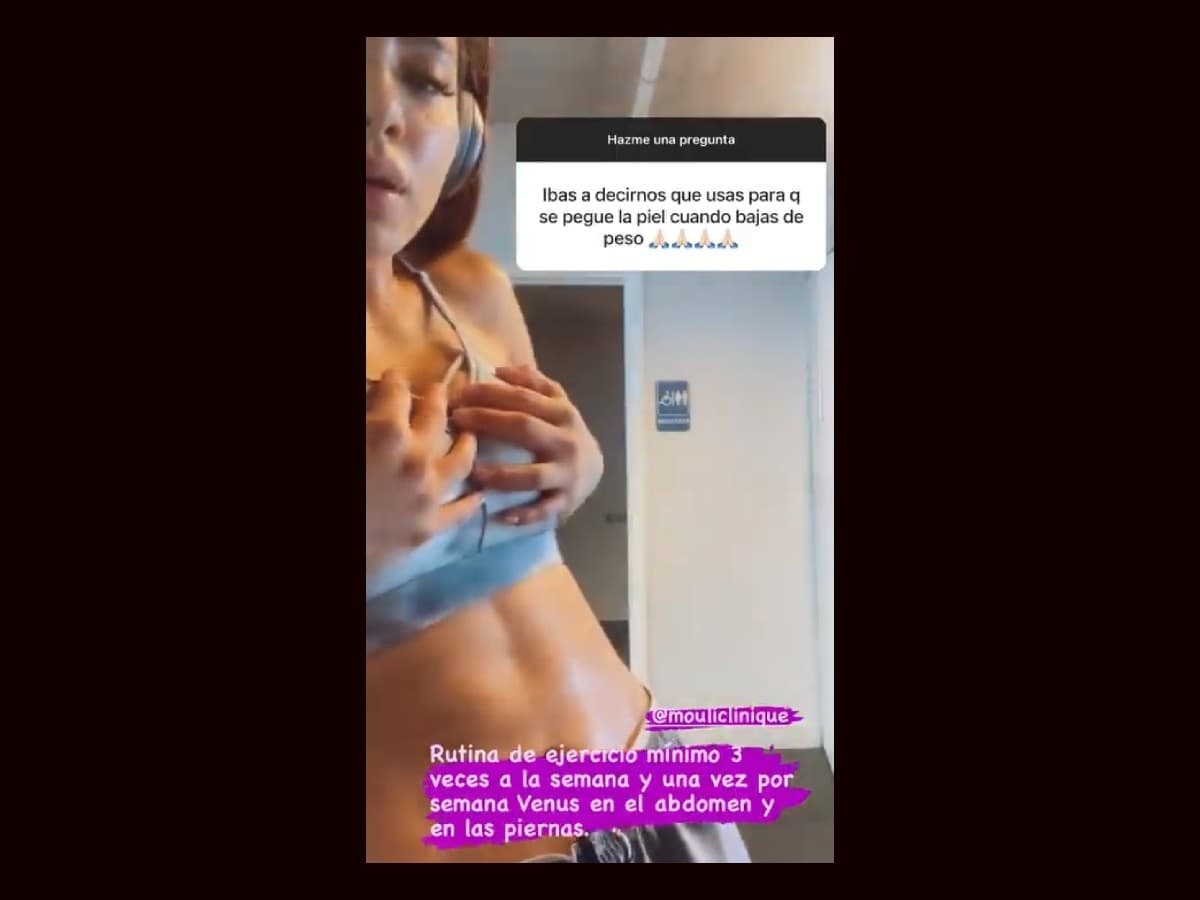 Samadhi Zendejas revela qué hace para pegar su piel del vientre tras bajar de peso.