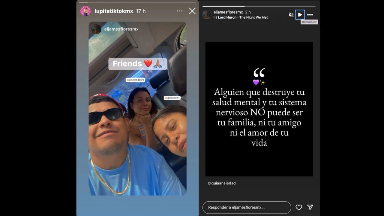 Lupita TikTok reaparece junto a su mánager James Flores en redes tras la muerte de su bebé