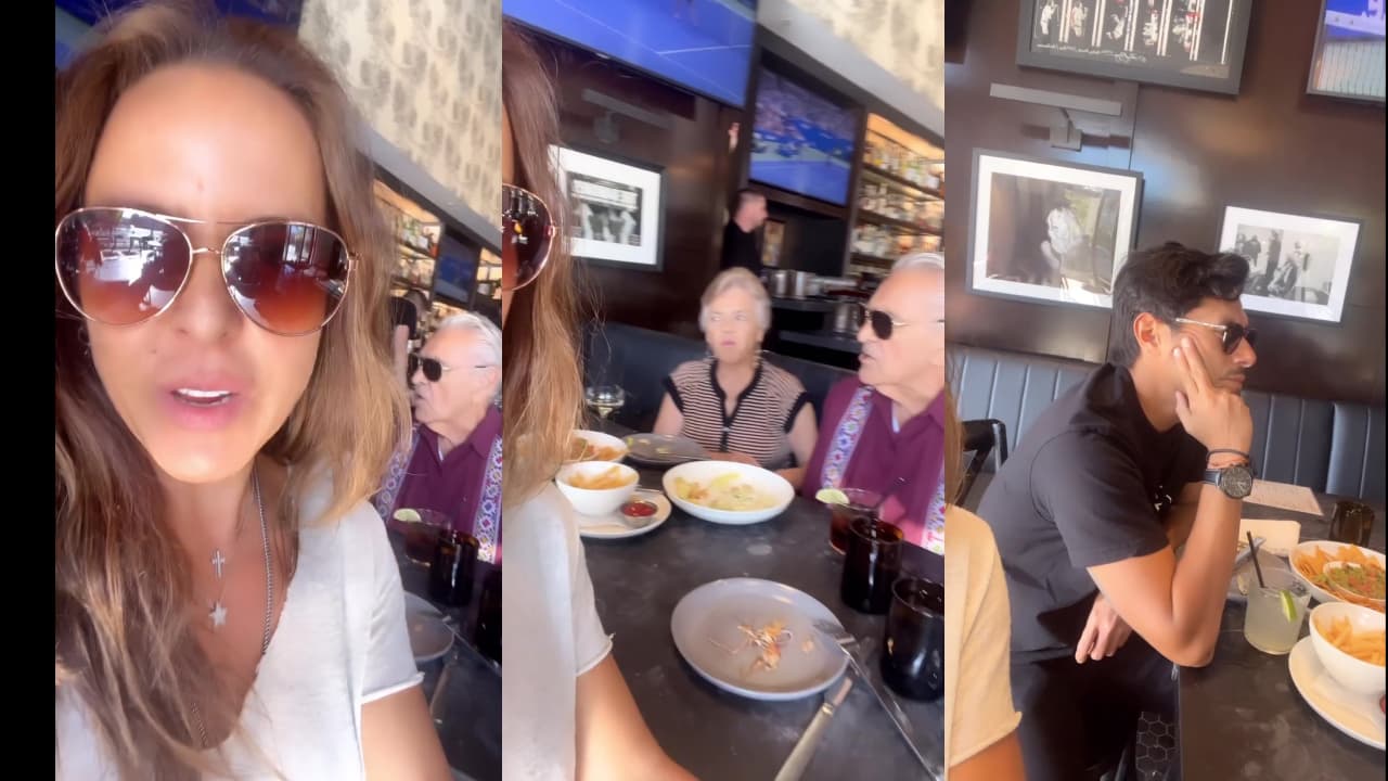 La actriz presumió orgullosa a Edgar Bahena con sus papás