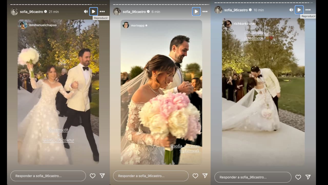 Sofía Castro y Pablo Bernot celebran su boda religiosa este 30 de noviembre