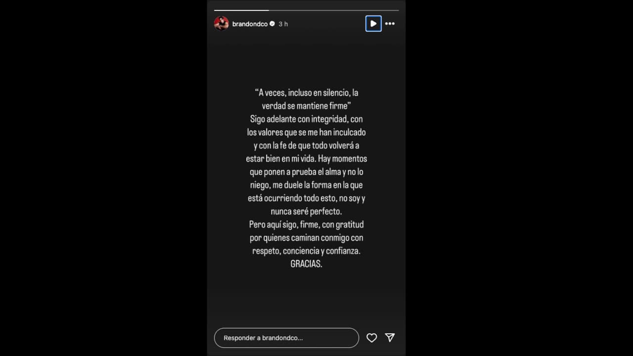 Brandon Castañeda lanza comunicado tras acusaciones de Queen Buenrostro