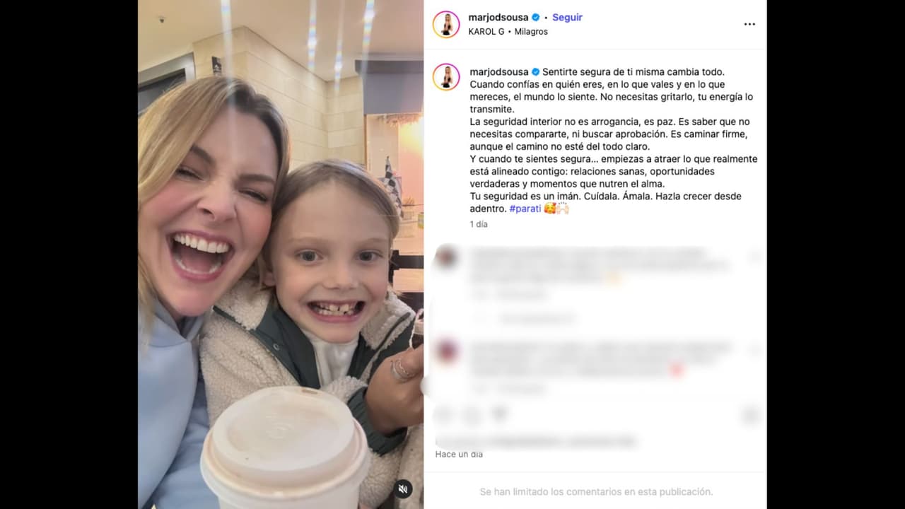 Marjorie de Sousa lanza mensaje en Instagram e internautas creen que se trata de una indirecta para Julián Gil