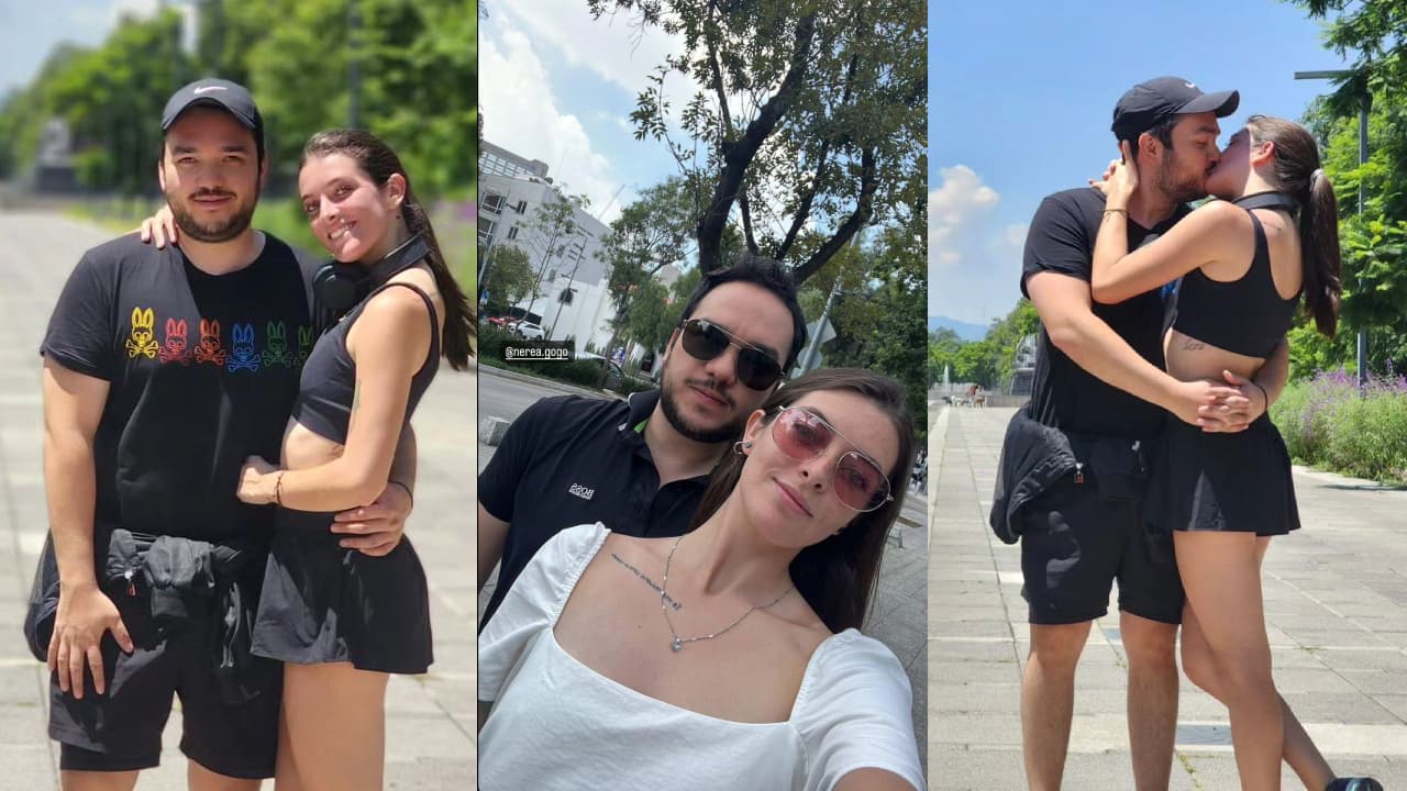 Nerea Godínez protagonizó apasionado beso con su novio