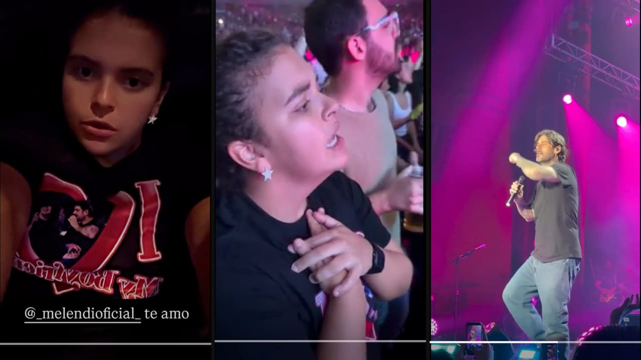 Lucerito Mijares asiste a concierto de Melendi y comparte videos en redes sociales