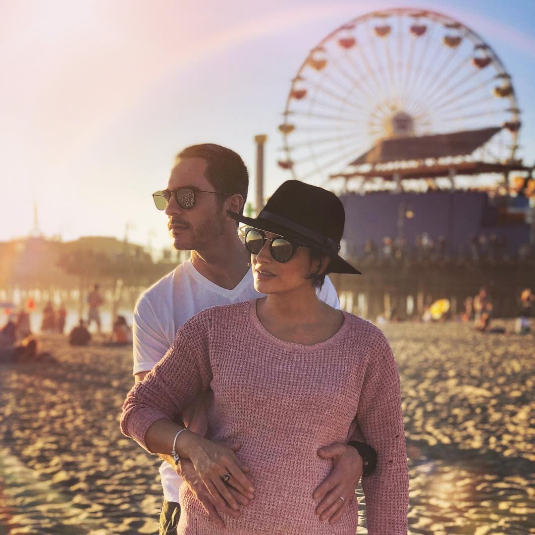 La feliz pareja nunca dejó de lado la diversión.