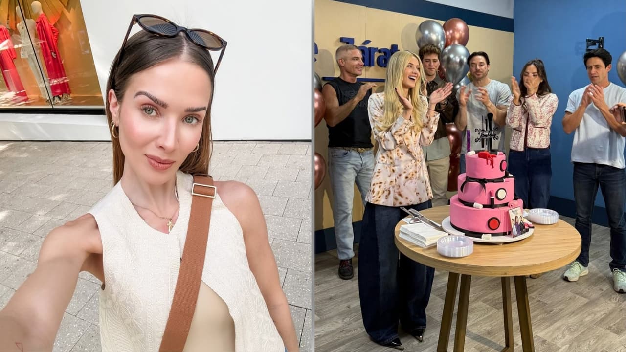 Kimberly Dos Ramos celebra su cumpleaños en las grabaciones de 'Guardián de mi corazón'